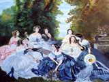 Portrait de groupe en bleu