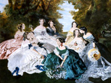 Portrait de groupe en vert